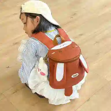 醇龙 卡通幼儿宝宝外出旅游小背包小女孩书包日系可爱背包 尼龙 双肩包 儿童款 多色