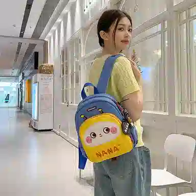 醇龙 小众设计背包休闲可爱潮流简约 尼龙 双肩包 女款 多色