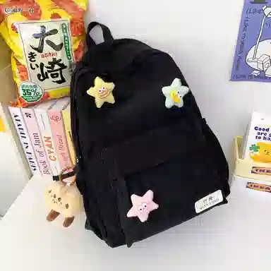 醇龙 简约百搭学院风 灯芯绒 书包背包双肩包 女款 多色