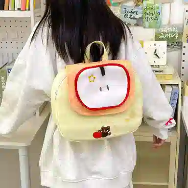 醇龙 可爱高颜值超萌 复合布 双肩包 女款 蓝色/粉色/黄色/绿色