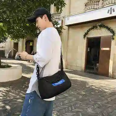 醇龙 休闲时尚潮流大容量 尼龙 单肩斜挎包 常规 男女同款情侣款 黑色/桔色/绿色/蓝色/紫色/白色