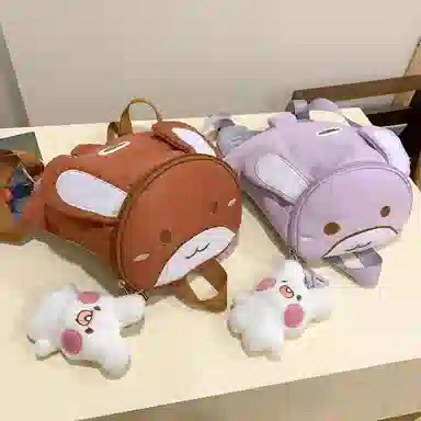 醇龙 卡通幼儿宝宝外出旅游小背包小女孩书包日系可爱背包 尼龙 双肩包 儿童款 多色