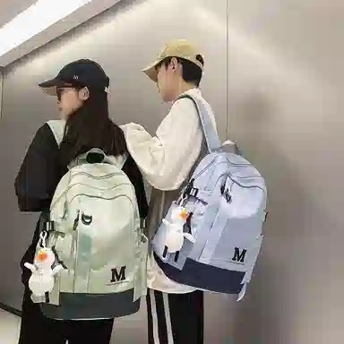 醇龙 休闲简约大容量 尼龙 双肩包