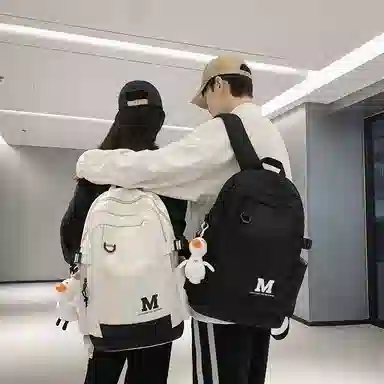 醇龙 休闲简约大容量 尼龙 双肩包