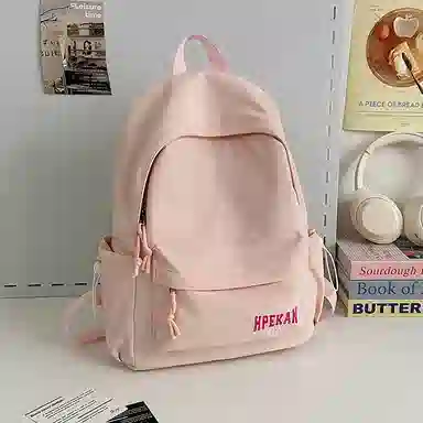 醇龙 轻便简约 尼龙 双肩包 常规 女款 粉色/蓝色/黑色/白色/红色