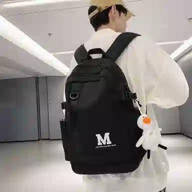 醇龙 休闲简约大容量 尼龙 双肩包