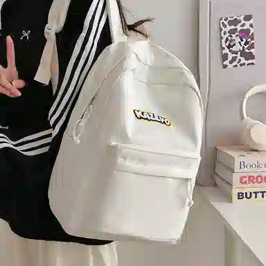 醇龙 小众大学生初中可爱简约百搭 尼龙 双肩包 女款 多色