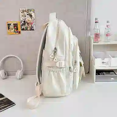 醇龙 简约百搭大容量 尼龙 双肩包 常规 女款 白色/蓝色/黑色/紫色/灰色