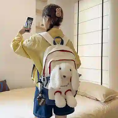 醇龙 可爱时尚高颜值潮流 尼龙 双肩包 常规 女款 多色