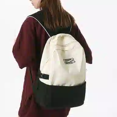 醇龙 休闲大容量 条绒 双肩包