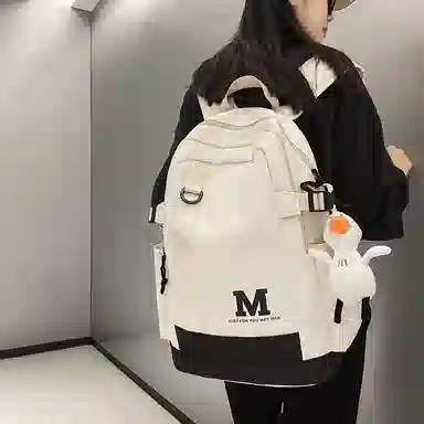 醇龙 休闲简约大容量 尼龙 双肩包