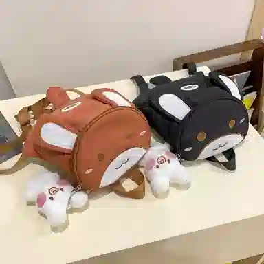 醇龙 卡通幼儿宝宝外出旅游小背包小女孩书包日系可爱背包 尼龙 双肩包 儿童款 多色