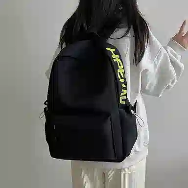 醇龙 轻便简约大容量休闲 尼龙 双肩包 女款 粉色/白色/黑色/黄色/绿色