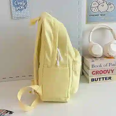 醇龙 小众大学生初中可爱简约百搭 尼龙 双肩包 女款 多色