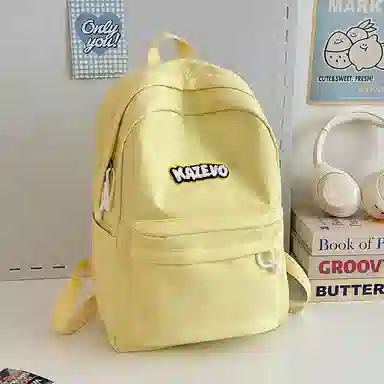 醇龙 小众大学生初中可爱简约百搭 尼龙 双肩包 女款 多色