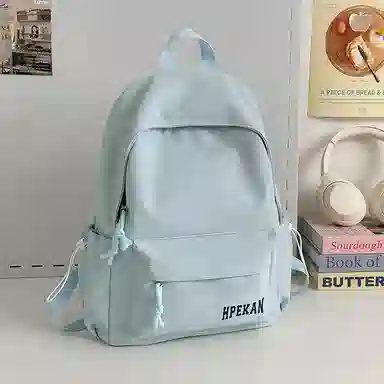 醇龙 轻便简约 尼龙 双肩包 常规 女款 粉色/蓝色/黑色/白色/红色