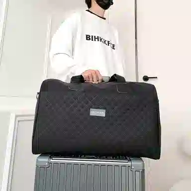 醇龙 大容量拉链开合 健身包 男女通用 尼龙 多色