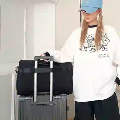 醇龙 大容量拉链开合 健身包 男女通用 尼龙 多色