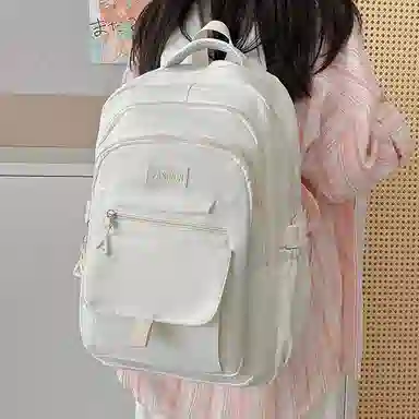 醇龙 简约百搭大容量 尼龙 双肩包 常规 女款 白色/蓝色/黑色/紫色/灰色