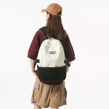 醇龙 休闲大容量 条绒 双肩包