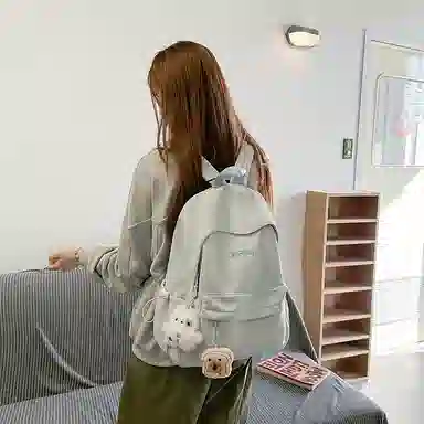 醇龙 韩版简约大容量耐脏时尚 尼龙 双肩包 男女同款情侣款 多色