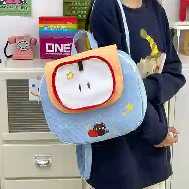 醇龙 可爱高颜值超萌 复合布 双肩包 女款 蓝色/粉色/黄色/绿色