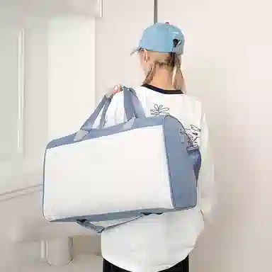 醇龙 大容量拉链开合 健身包 男女通用 尼龙 多色