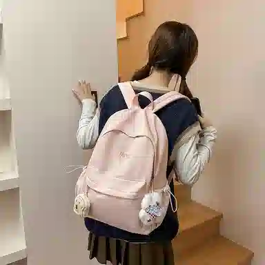 醇龙 韩版简约大容量耐脏时尚 尼龙 双肩包 男女同款情侣款 多色