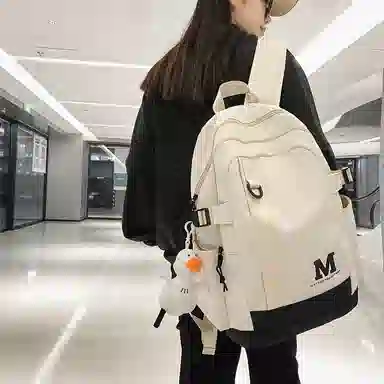 醇龙 休闲简约大容量 尼龙 双肩包