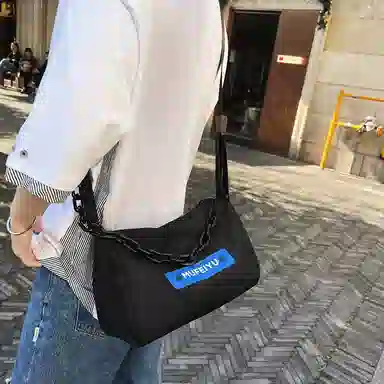 醇龙 休闲时尚潮流大容量 尼龙 单肩斜挎包 常规 男女同款情侣款 黑色/桔色/绿色/蓝色/紫色/白色