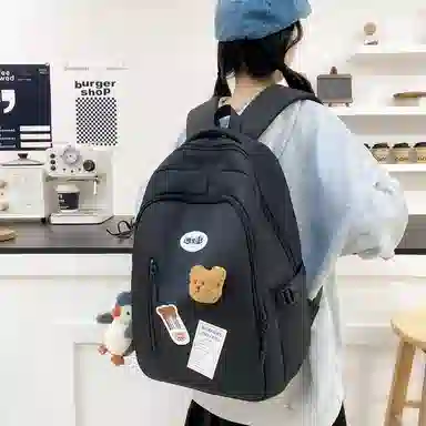 醇龙 大容量可套拉杆时尚潮流百搭 尼龙 双肩包 常规 女款 粉色/黄色/蓝色/黑色