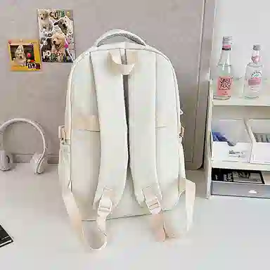 醇龙 简约百搭大容量 尼龙 双肩包 常规 女款 白色/蓝色/黑色/紫色/灰色