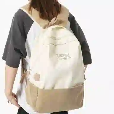 醇龙 休闲大容量 条绒 双肩包