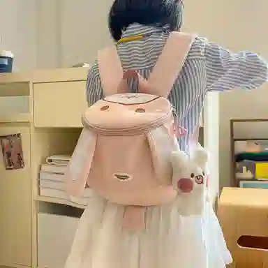 醇龙 卡通幼儿宝宝外出旅游小背包小女孩书包日系可爱背包 尼龙 双肩包 儿童款 多色