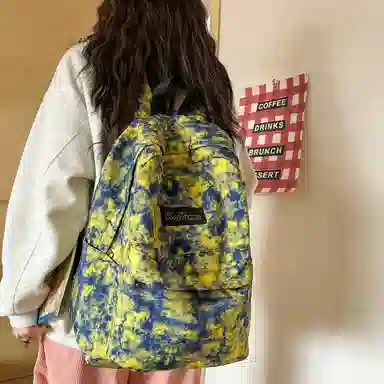 醇龙书包女初中生韩版森系双肩包小学生三到六年级大容量背包简约潮尼龙多色