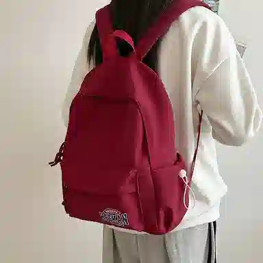 醇龙 轻便简约 尼龙 双肩包 常规 女款 粉色/蓝色/黑色/白色/红色