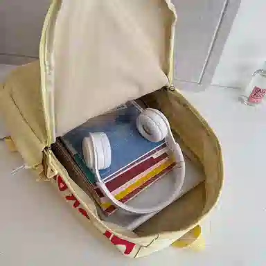 醇龙 轻便简约大容量休闲 尼龙 双肩包 女款 粉色/白色/黑色/黄色/绿色