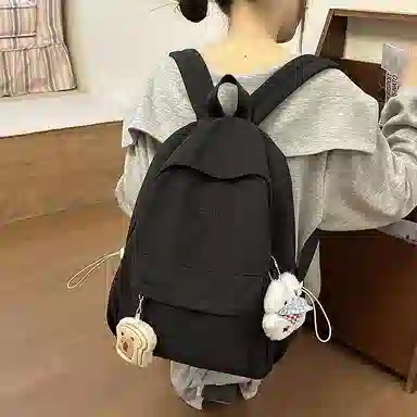 醇龙 韩版简约大容量耐脏时尚 尼龙 双肩包 男女同款情侣款 多色