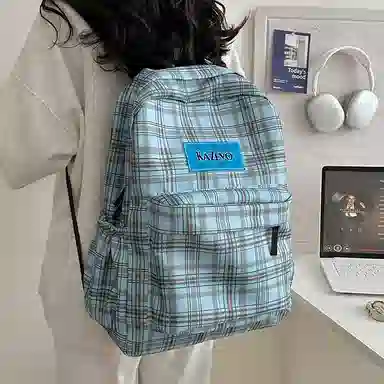 醇龙 简约轻便大容量 尼龙 双肩包 常规 女款 粉色/蓝色/黄色