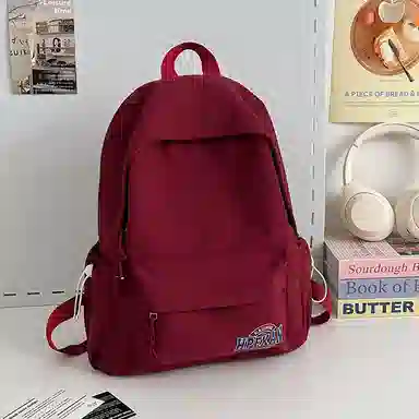 醇龙 轻便简约 尼龙 双肩包 常规 女款 粉色/蓝色/黑色/白色/红色