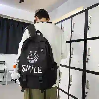 醇龙 潮酷原宿风高中学生初中生 尼龙 双肩包 男女同款情侣款 多色