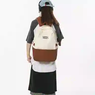 醇龙 休闲大容量 条绒 双肩包