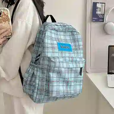 醇龙 简约轻便大容量 尼龙 双肩包 常规 女款 粉色/蓝色/黄色