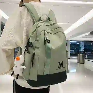 醇龙 休闲简约大容量 尼龙 双肩包