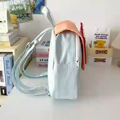 醇龙 可爱高颜值超萌 复合布 双肩包 女款 蓝色/粉色/黄色/绿色