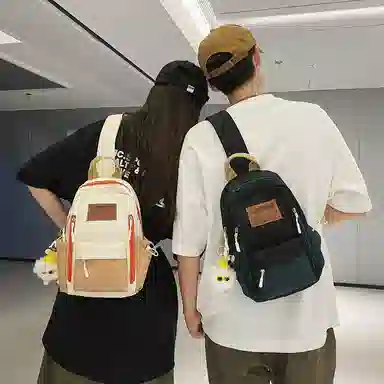 醇龙 胸包 男女同款 大学生简约旅行高中初中生 尼龙 多色