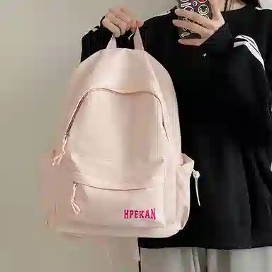 醇龙 轻便简约 尼龙 双肩包 常规 女款 粉色/蓝色/黑色/白色/红色