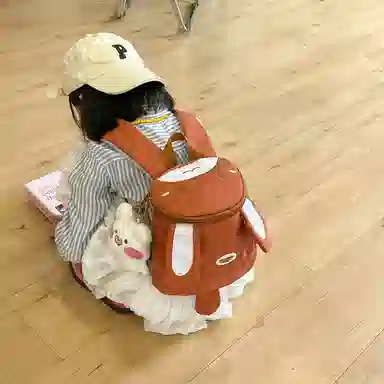 醇龙 卡通幼儿宝宝外出旅游小背包小女孩书包日系可爱背包 尼龙 双肩包 儿童款 多色