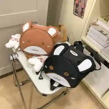 醇龙 卡通幼儿宝宝外出旅游小背包小女孩书包日系可爱背包 尼龙 双肩包 儿童款 多色