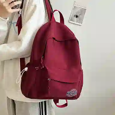 醇龙 轻便简约 尼龙 双肩包 常规 女款 粉色/蓝色/黑色/白色/红色